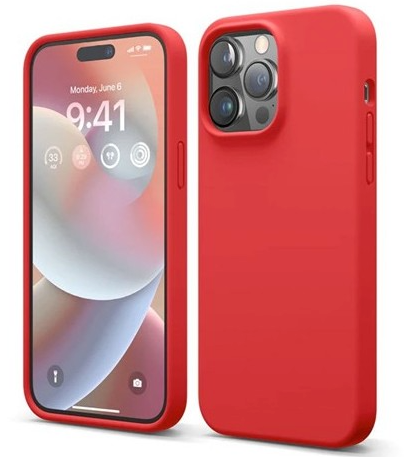 Elago Soft Silicone Case for iPhone 14 Pro Max Red