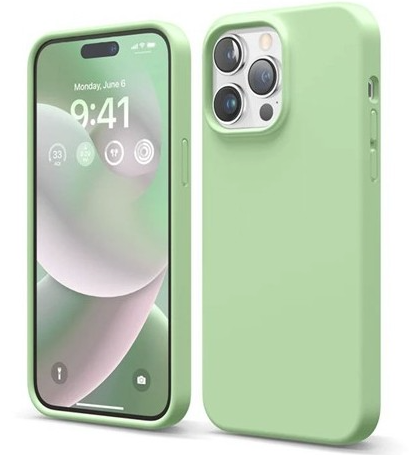 Elago Soft Silicone Case for iPhone 14 Pro Max Pastel Green