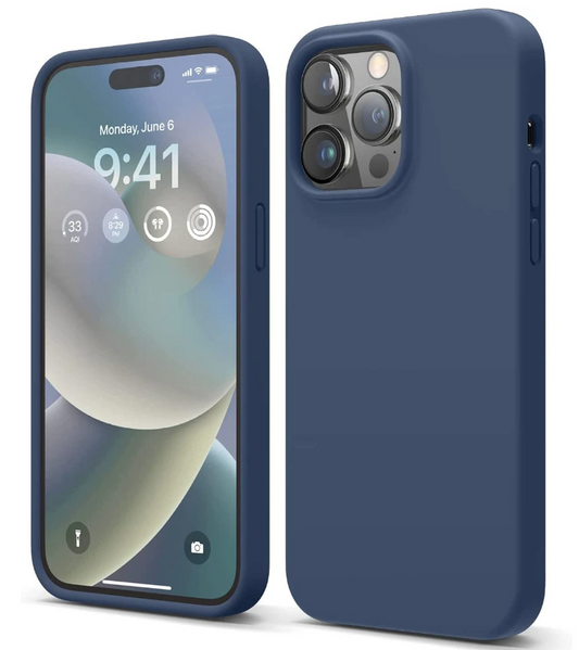 Elago Soft Silicone Case for iPhone 14 Pro Max Jean Indigo