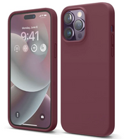 Elago Soft Silicone Case for iPhone 14 Pro Max Burgundy