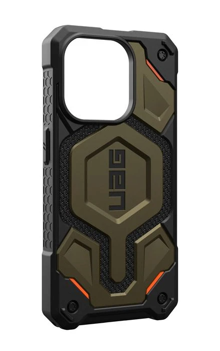 UAG Monarch Pro MagSafe, kevlar element green - iPhone 15 Pro