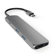 Satechi Slim, USB-C Hub adaptér - vesmírne šedý