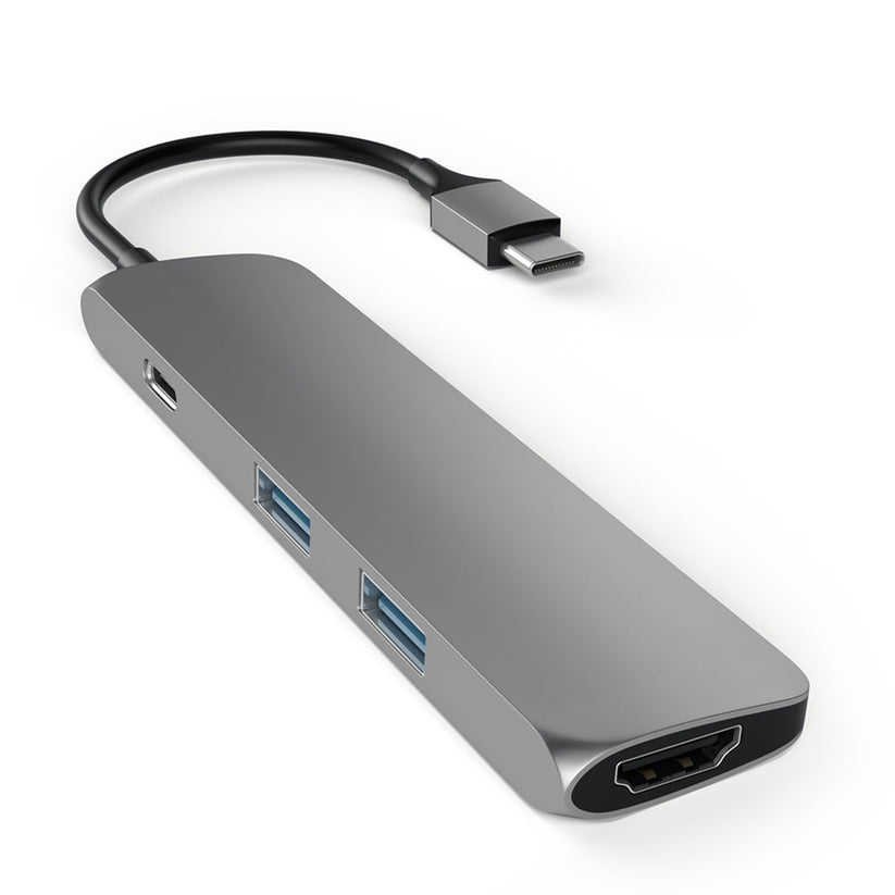 Satechi Slim, USB-C Hub adaptér - vesmírne šedý