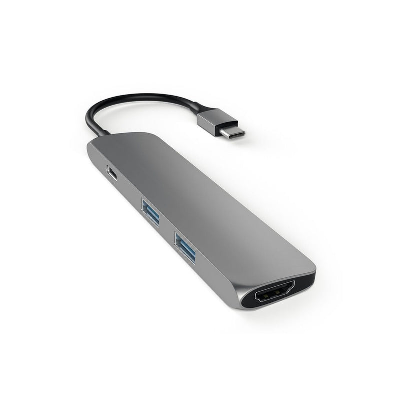 Satechi Slim, USB-C Hub adaptér - vesmírne šedý