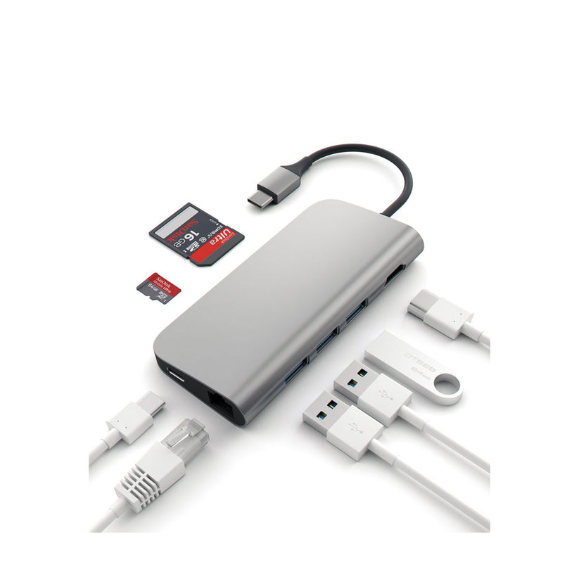 Satechi Type-C Multi-Port 4K Adaptér - vesmírne šedý