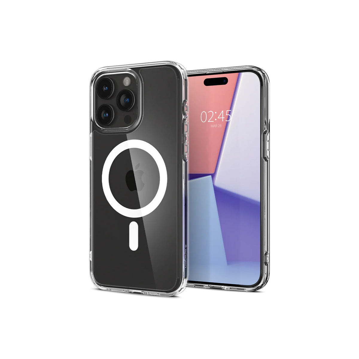 Spigen Crystal Hybrid MagSafe, white - iPhone 15 Pro
