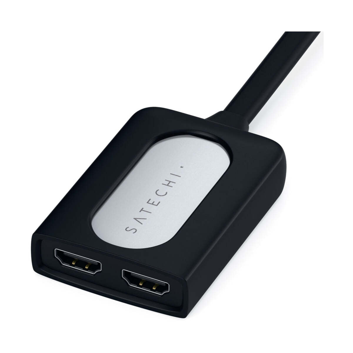 SATECHI Type-C Dual HDMI Adapter - Strieborný