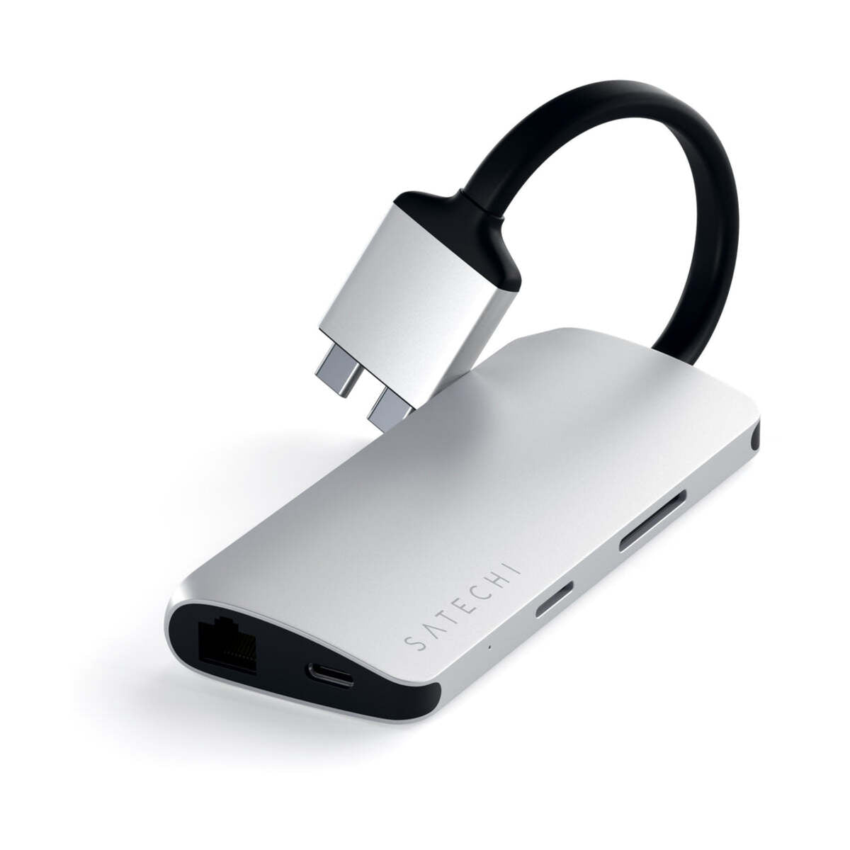 Satechi TYPE-C Dual Multimedia Adapter - Silver