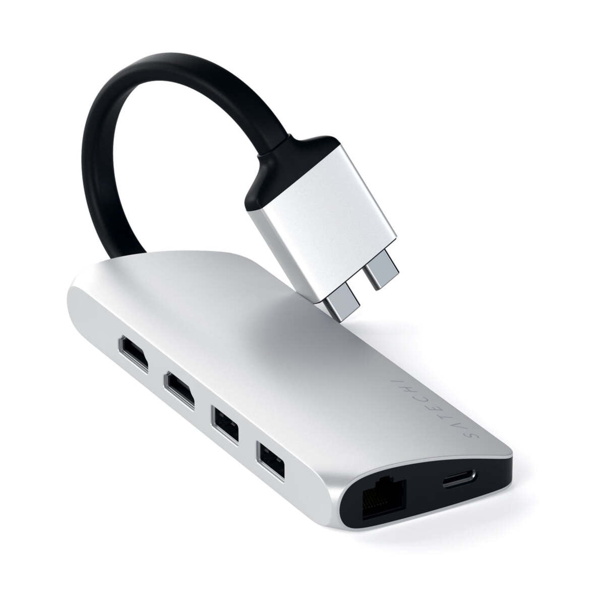 Satechi TYPE-C Dual Multimedia Adapter - Silver