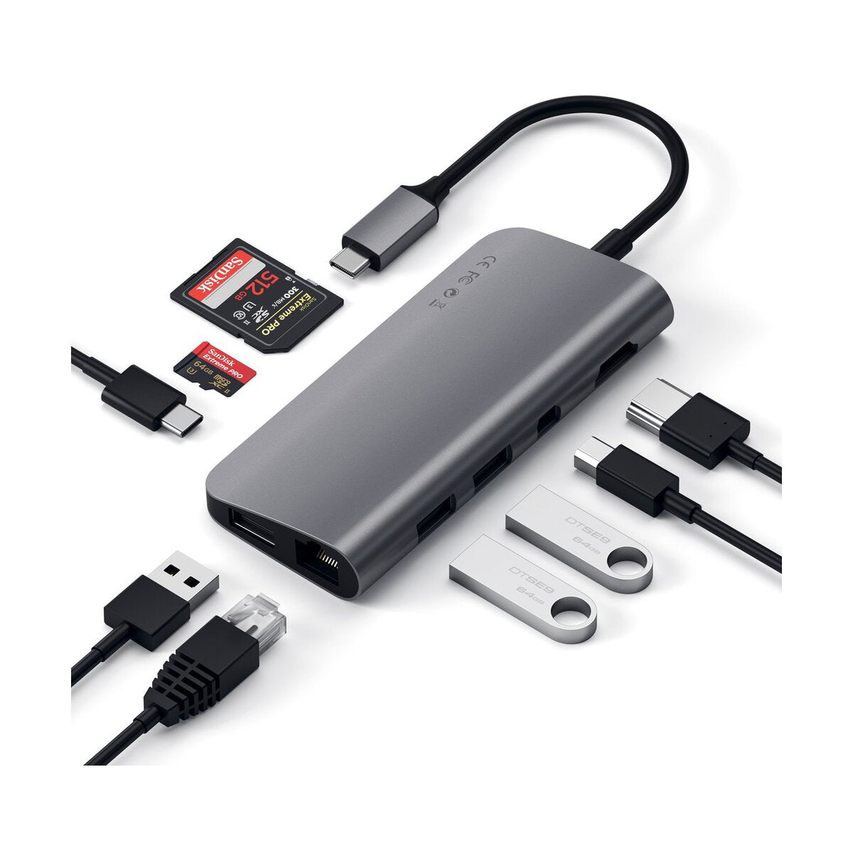 SATECHI Type-C MULTIMEDIA Space Gray