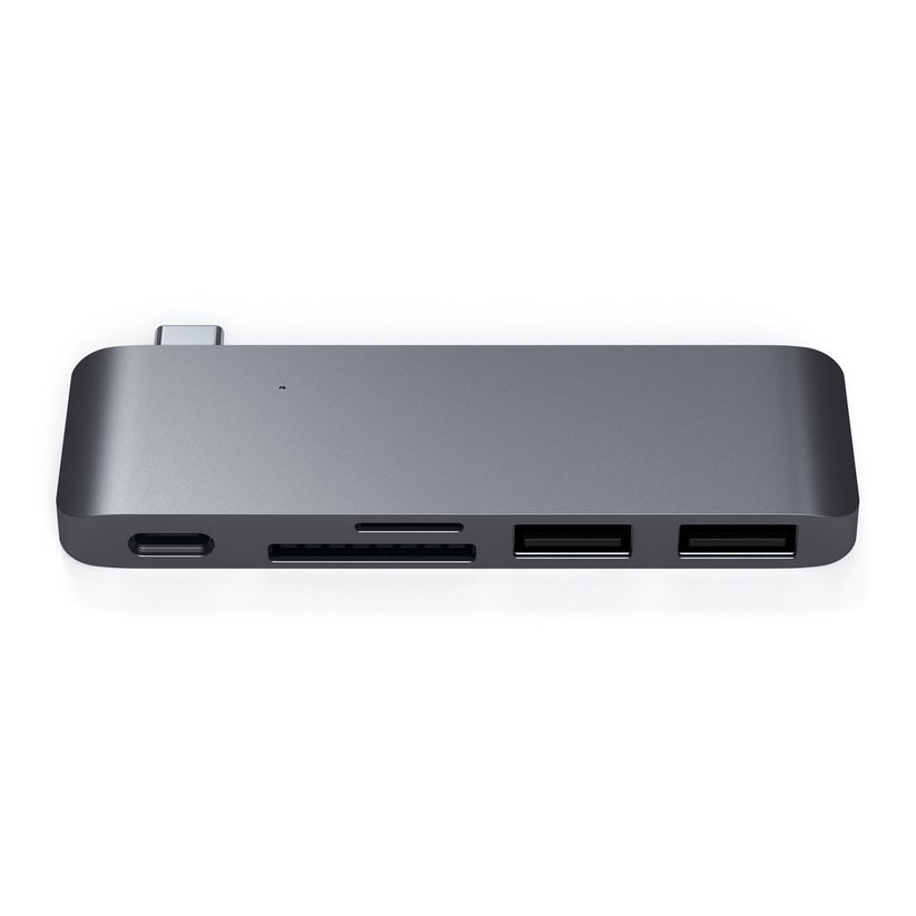 SATECHI USB-C PASS HUB s piatimi výstupmi  - kozmicko sivý
