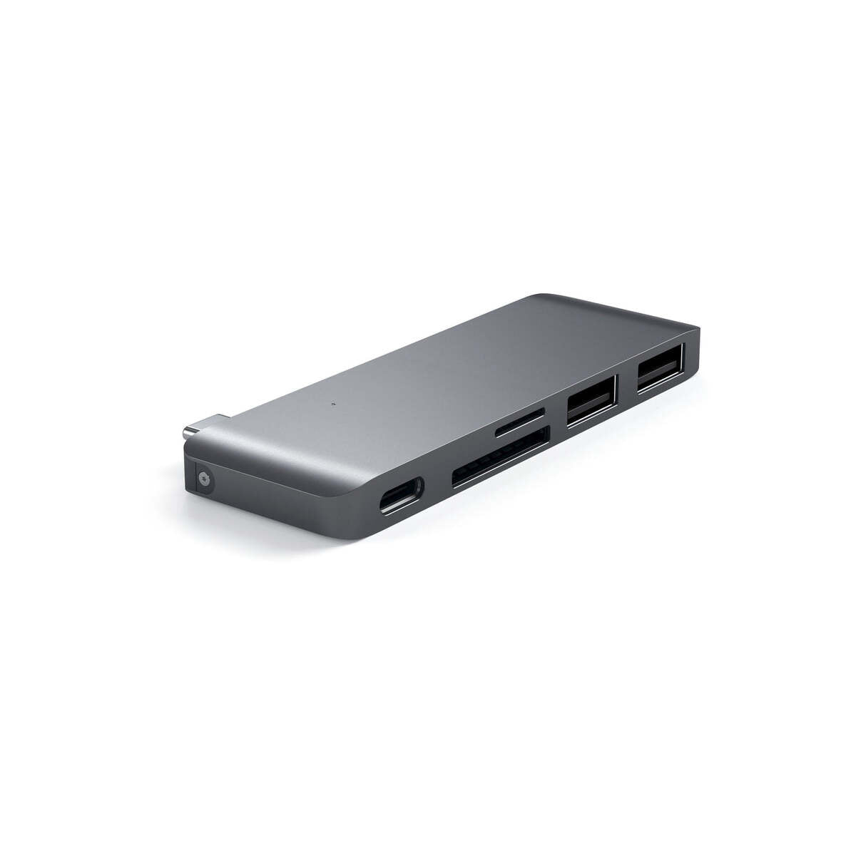 SATECHI USB-C PASS HUB s piatimi výstupmi  - kozmicko sivý