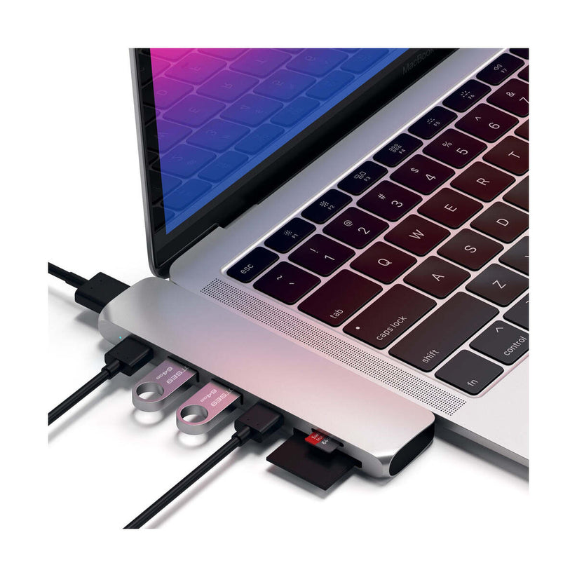 Satechi USB-C Hub s Thunderbolt 3 - strieborný