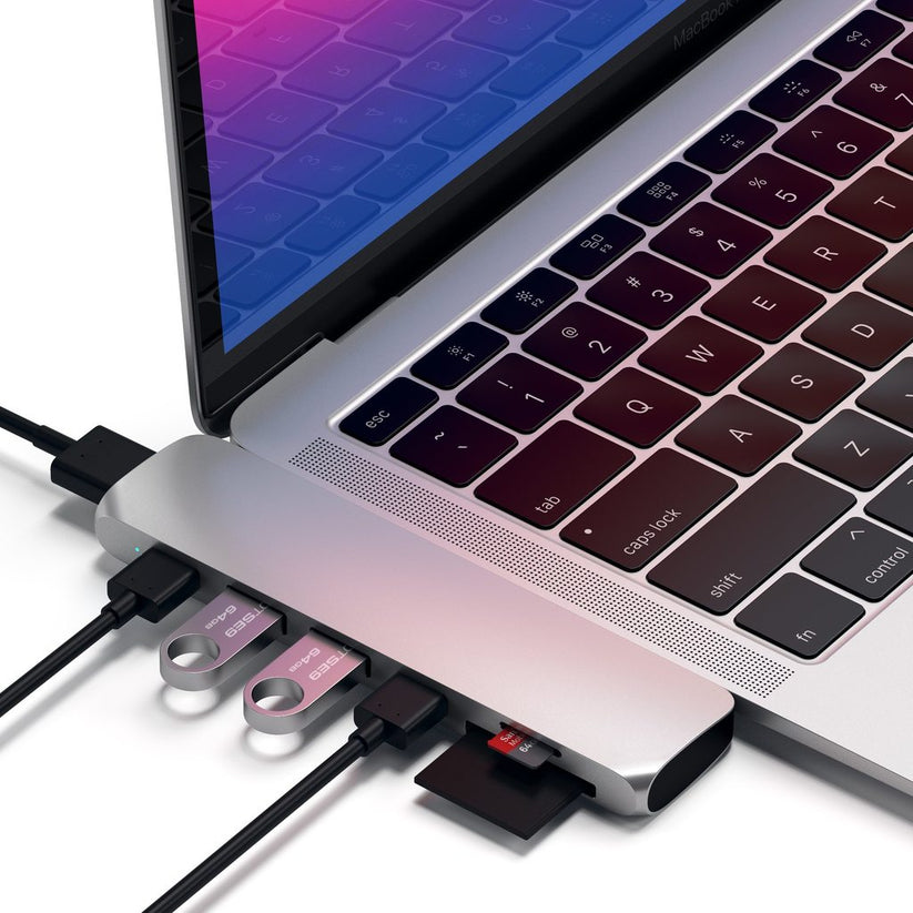 Satechi USB-C Hub s Thunderbolt 3 - strieborný