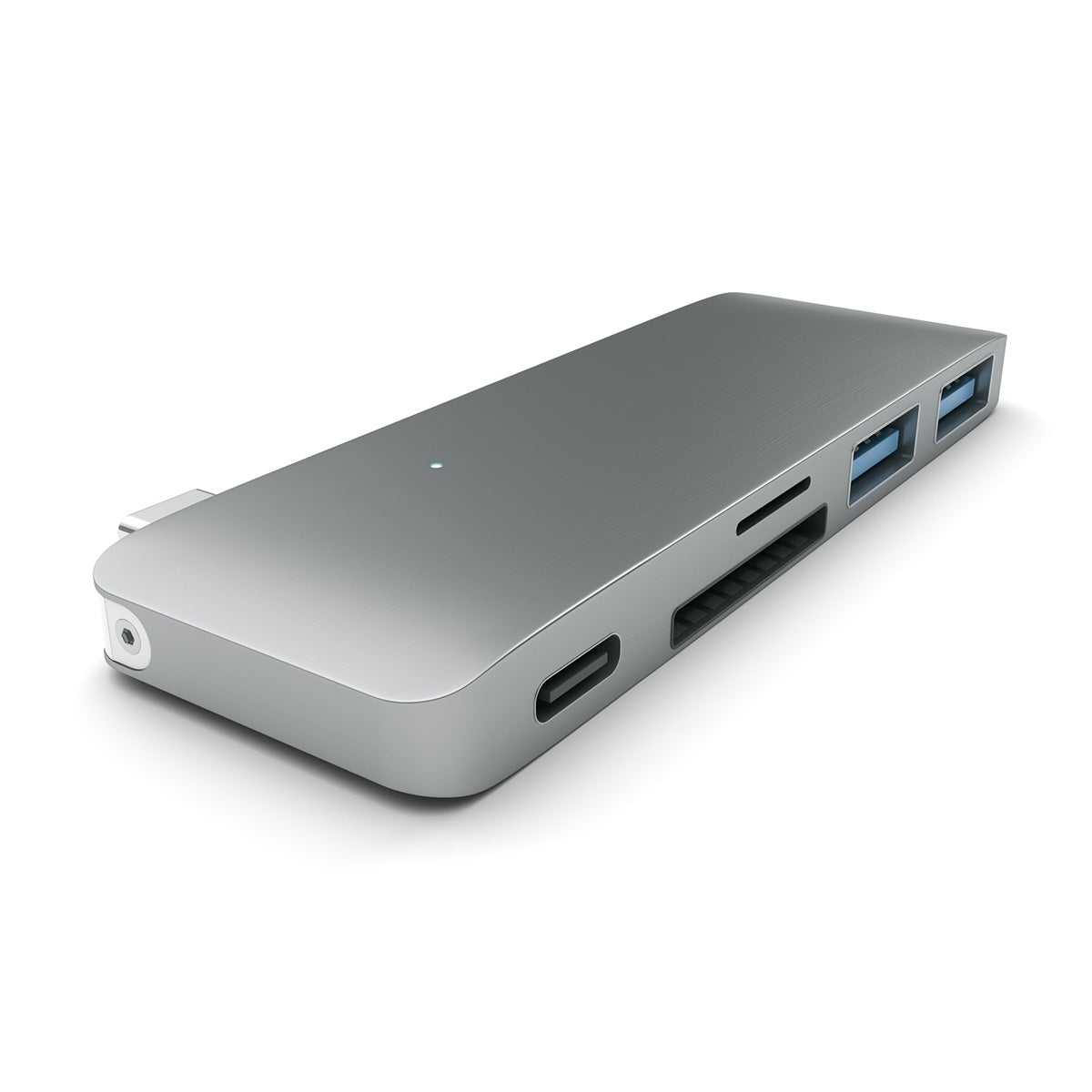 SATECHI USB-C PASS HUB s piatimi výstupmi  - kozmicko sivý