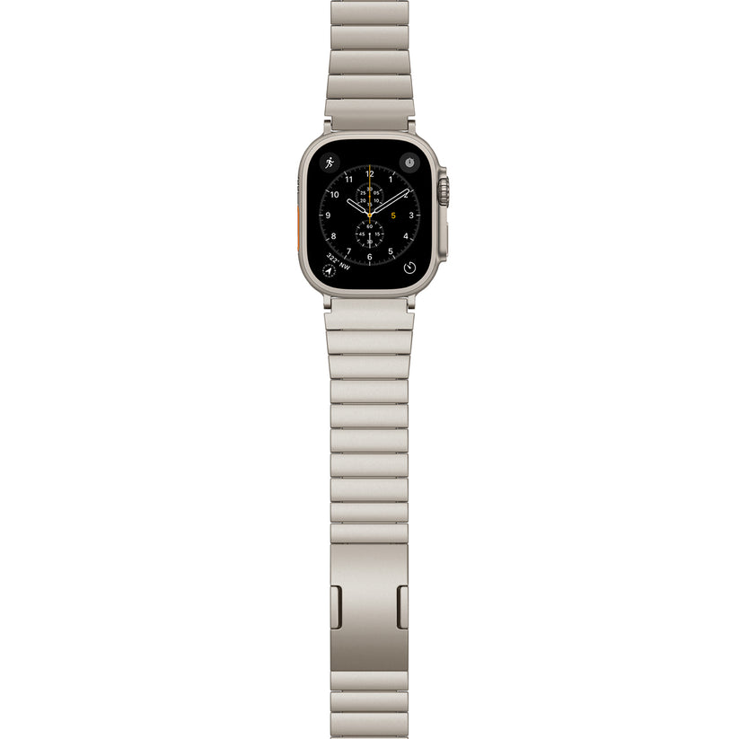 UNUM titánový remienok pre Apple Watch SE/Series 1-9 (42/44/45mm)/10 (46mm)/Ultra (49mm) - prírodný titán