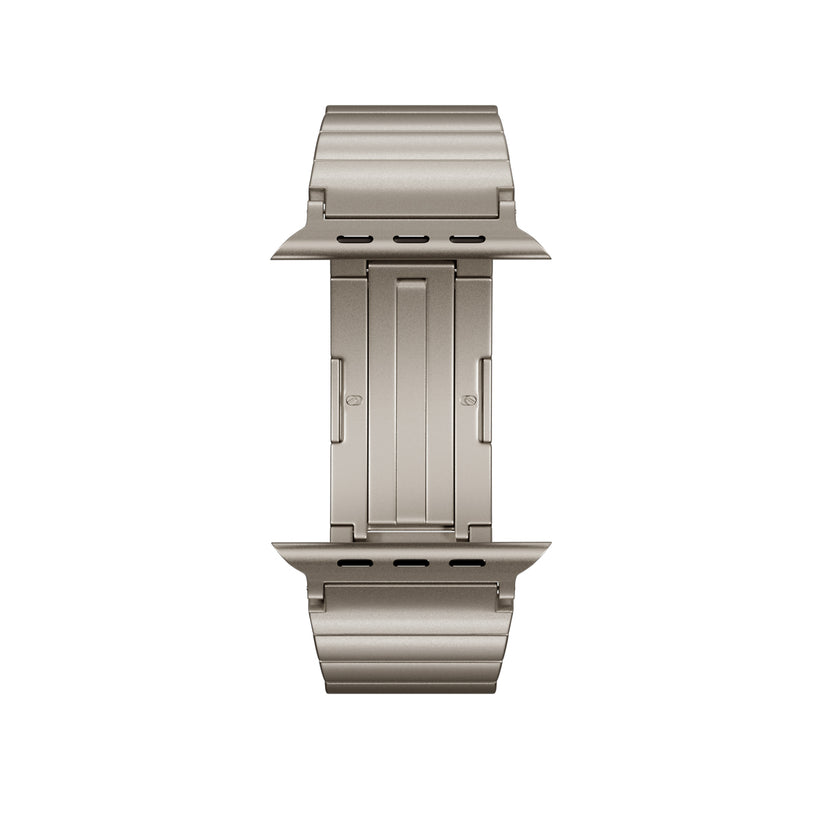UNUM titánový remienok pre Apple Watch SE/Series 1-9 (42/44/45mm)/10 (46mm)/Ultra (49mm) - prírodný titán