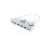 Satechi USB-C Clamp Hub iMac 24inch (2021) / (1x USB-C up to 5 Gbps,3x USB-A 3.0 up to 5 Gbps, inc. Apple S.Drive Micro/SD) - Silver