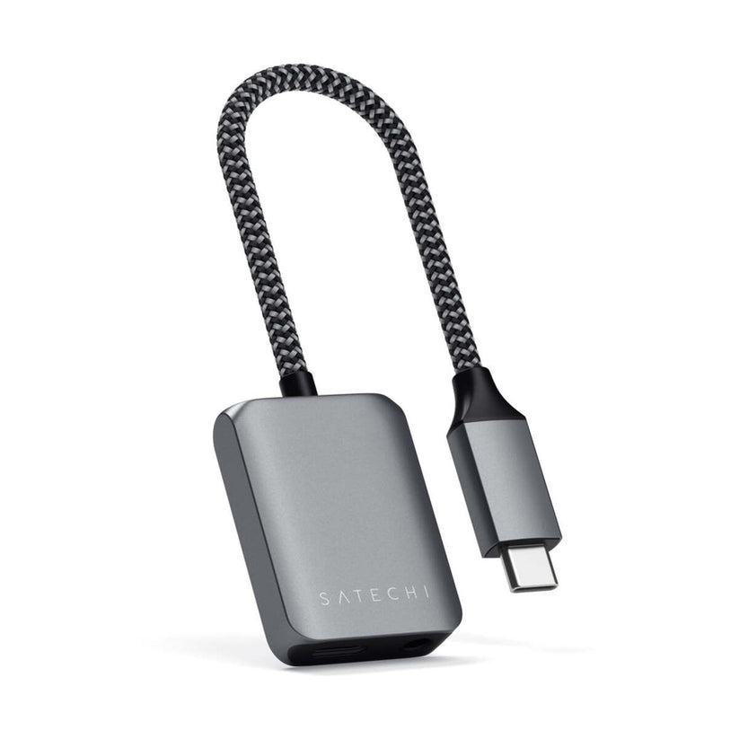Satechi USB-C to 3.5mm Audio & PD Adapter - Space Gray
