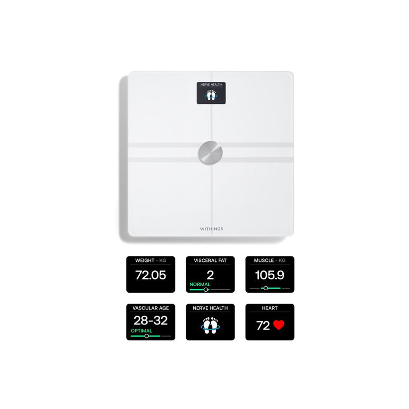 Smart Wi-Fi váha pre kompletnú telesnú analýzu Withings Body Comp - biela