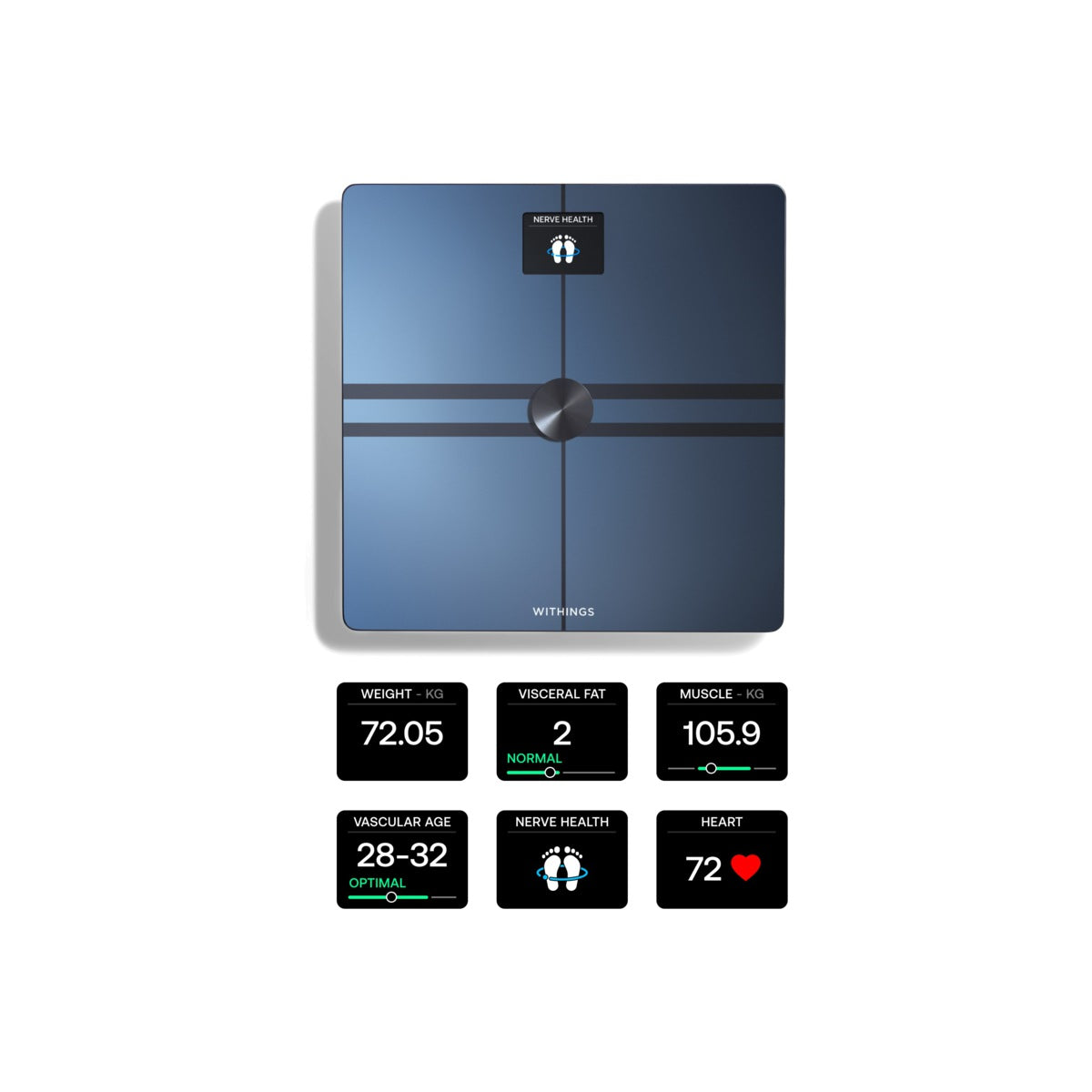 Smart Wi-Fi váha pre kompletnú telesnú analýzu Withings Body Comp - čierna