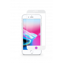 Ochranné sklo na iPhone 6/6S/7/8/SE -iSTYLE COMFORT 3D+ s protekciou proti modrému svetlu (biele okraje)