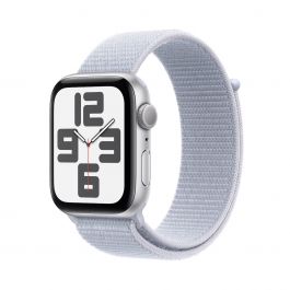 Apple Watch SE GPS 40mm Strieborné hliníkové puzdro s Oblačne modrým Športovým remienkom