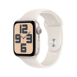 Apple Watch SE GPS 40mm Hviezdne biele hliníkové puzdro s Hviezdne bielym Športovým remienkom - S/M