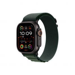 Apple Watch 44/45/46/49mm tmavo zelený Alpský ťah – stredný – prevedenie z čierneho titánu