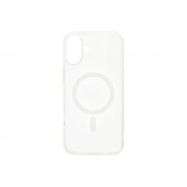Dviced Magsafe iPhone 16 priehľadné puzdro - biele 