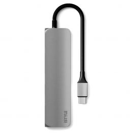 USB-C Hub adaptér iSTYLE - vesmírne šedý /čierny