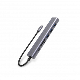 Spello USB-C Hub Slim 7IN1 - vesmírne šedá
