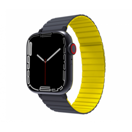 JCPal FlexForm Náramok pre Apple Watch - Gray/Yellow (38/40/41mm)
