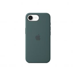 Apple silikonový kryt na iPhone 16e – jazero zelená