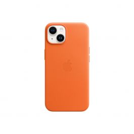 Apple iPhone 14 Leather Case s MagSafe - Orange