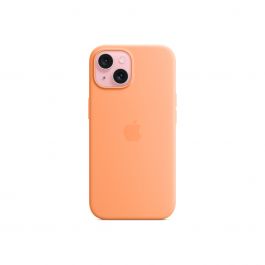 iPhone 15 Silicone Case with MagSafe - Orange Sorbet