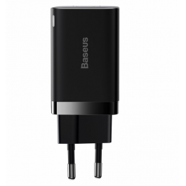 Baseus Super Si Pro Quick Charger USB + USB-C 30W - Black