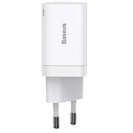 Baseus Super Si Pro Quick Charger USB + USB-C 30W - White