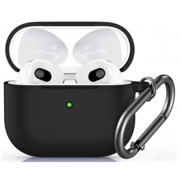 Innocent California Silicone AirPods 3 Case with Carabiner - Black