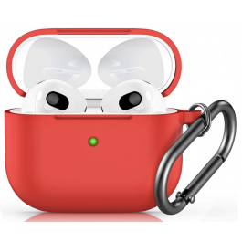 Innocent California Silicone AirPods 3 Case with Carabiner - Red