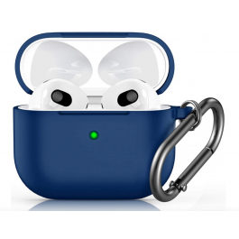 Innocent California Silicone AirPods 3 Case with Carabiner - Navy Blue