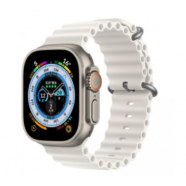 Innocent Ocean Silikonový remienok pre Apple Watch Ultra 49mm - Biela