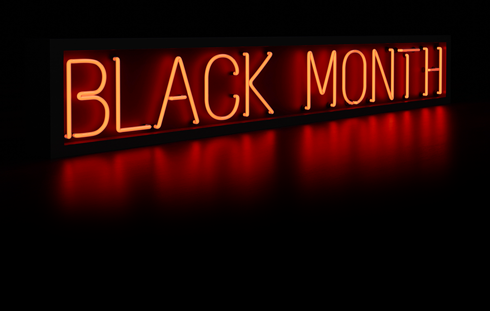 Black Friday neon light logotype